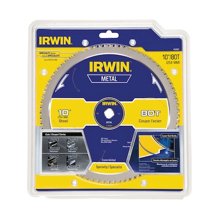 Irwin Irwin Marathon 10 in. D X 5/8 in. Steel Circular Saw Blade 80 teeth 1 pk 4935561